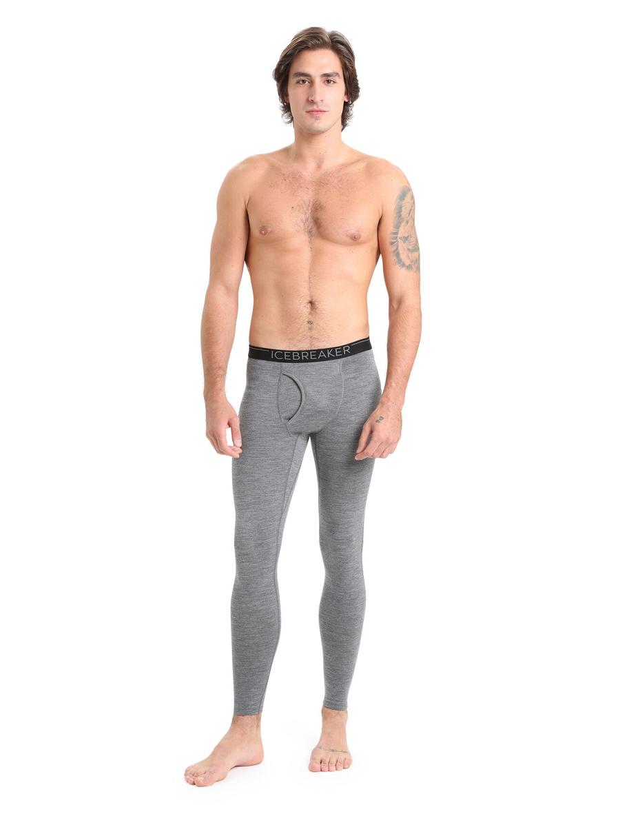 Icebreaker Merino 200 Oasis with Fly Miesten Leggingsit Harmaat | FI 1133QMAZ